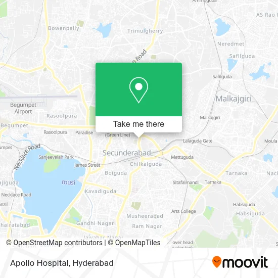 Apollo Hospital map