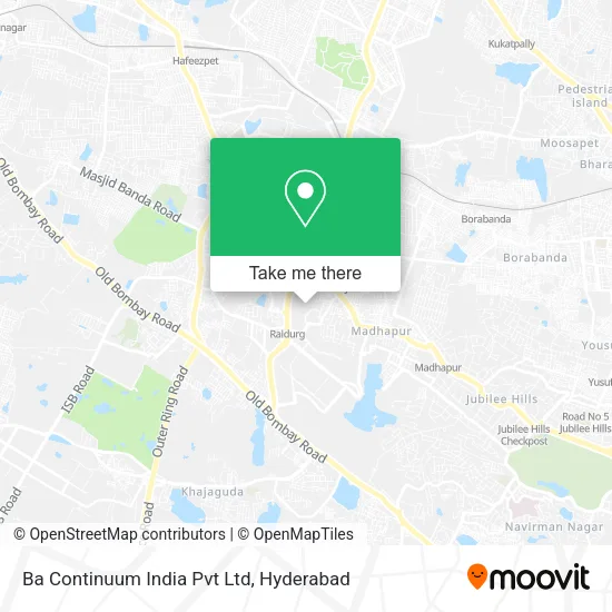 Ba Continuum India Pvt Ltd map