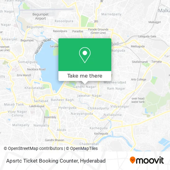 Apsrtc Ticket Booking Counter map