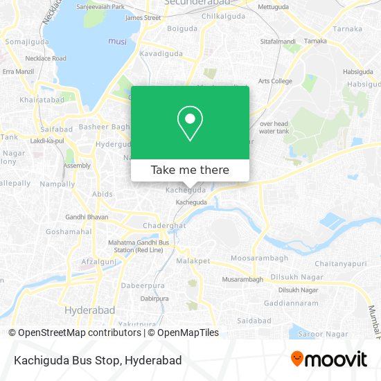 Kachiguda Bus Stop map