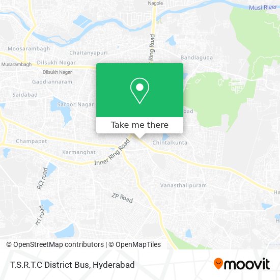 T.S.R.T.C District Bus map