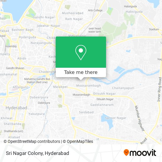 Sri Nagar Colony map