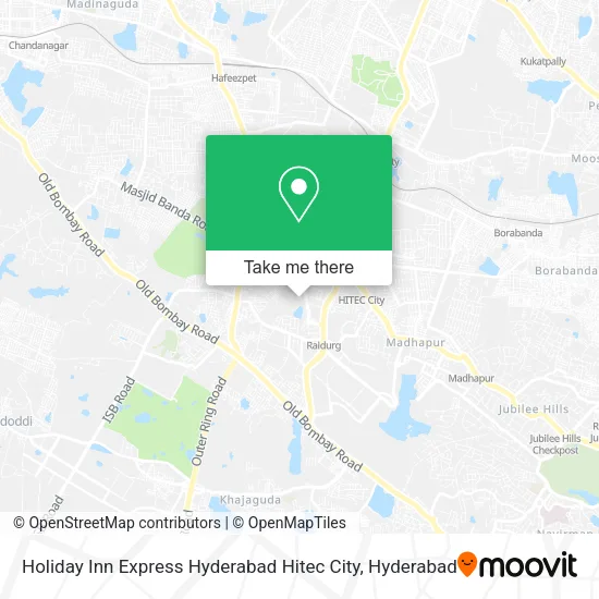 Holiday Inn Express Hyderabad Hitec City map