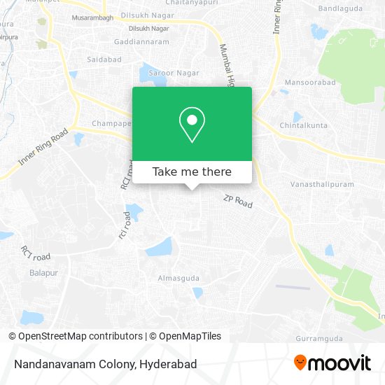 Nandanavanam Colony map