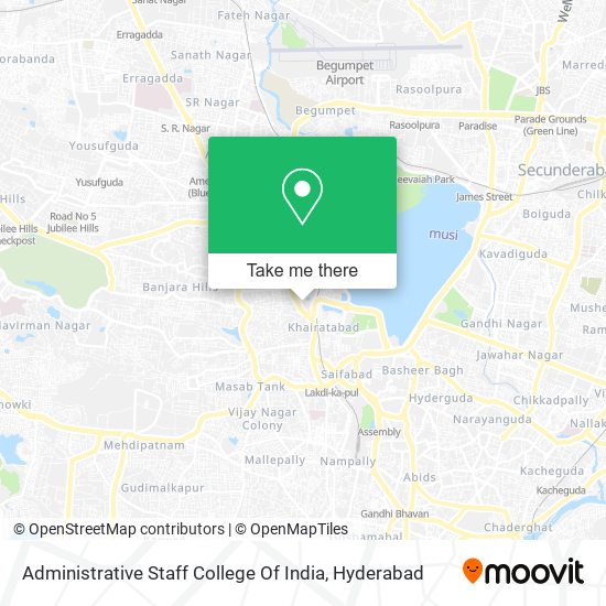 Administrative Staff College Of India map