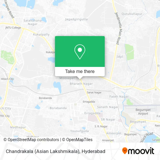 Chandrakala (Asian Lakshmikala) map