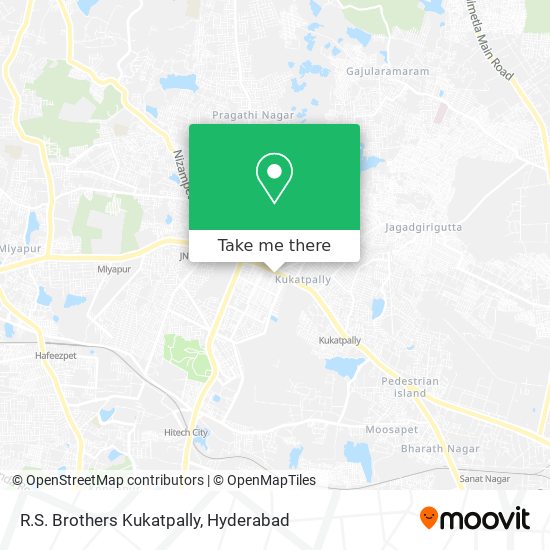 R.S. Brothers Kukatpally map