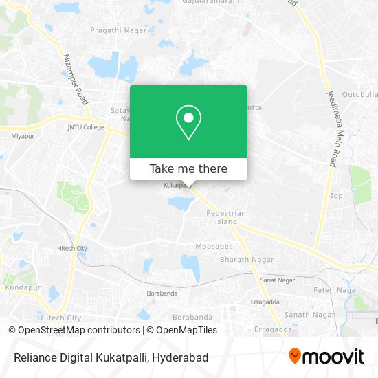 Reliance Digital Kukatpalli map