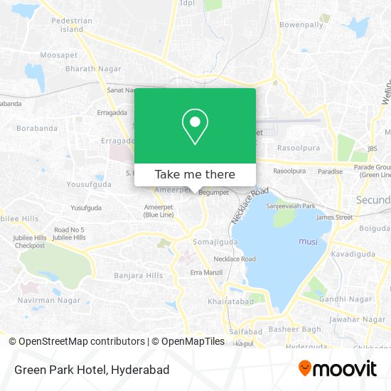 Green Park Hotel map