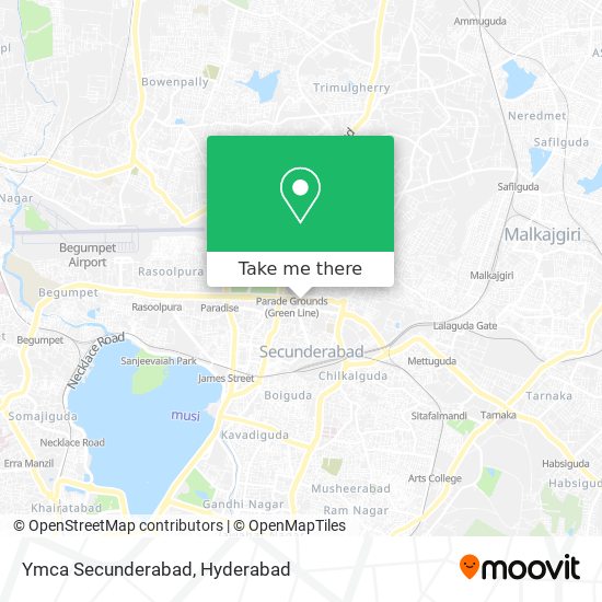 Ymca Secunderabad map