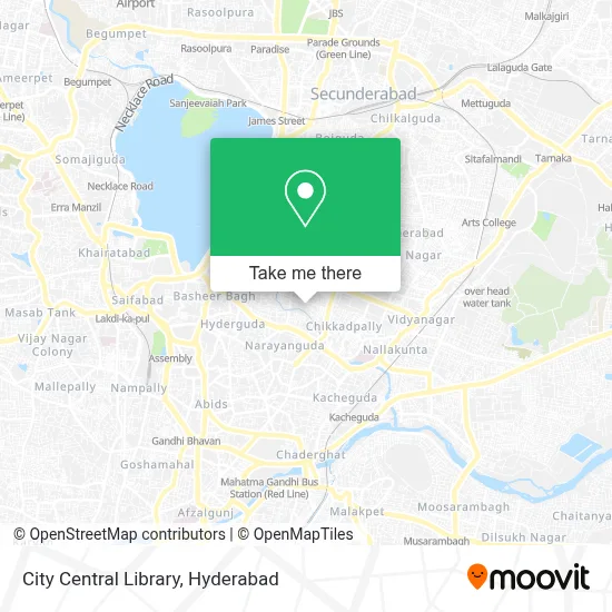 City Central Library map