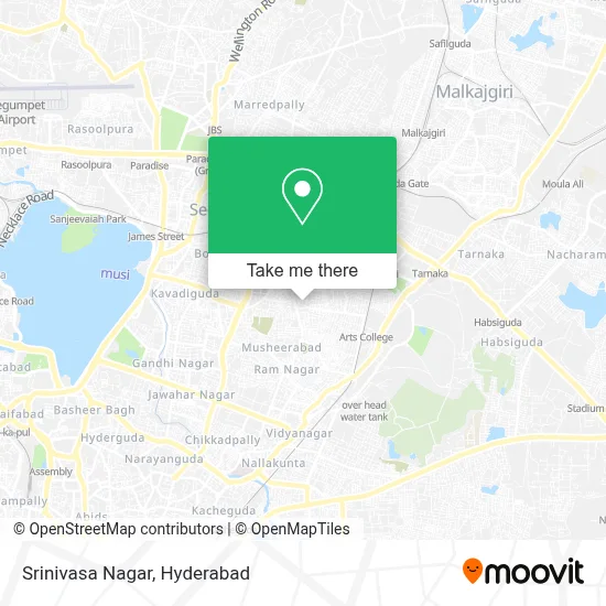Srinivasa Nagar map