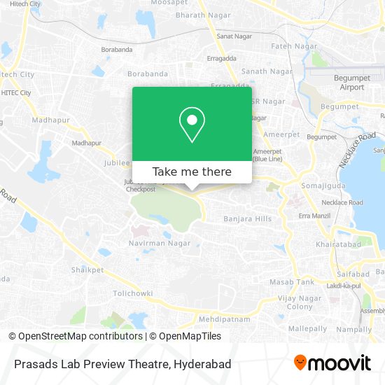 Prasads Lab Preview Theatre map