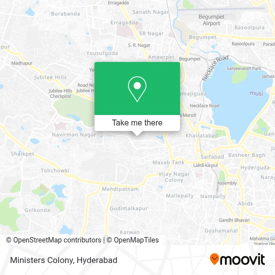 Ministers Colony map