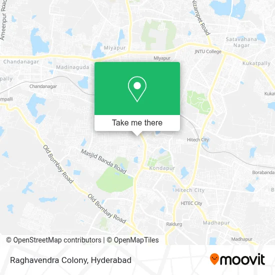 Raghavendra Colony map