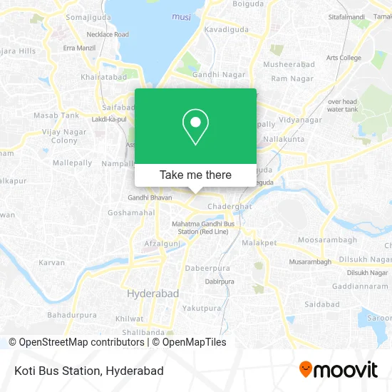 Koti Bus Station map