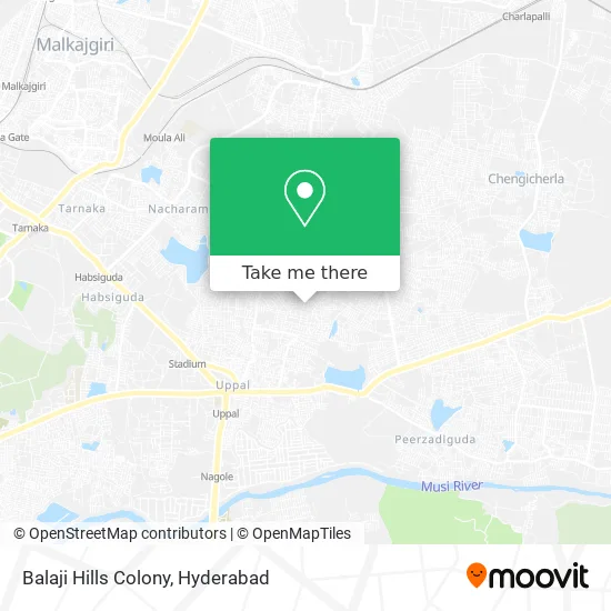 Balaji Hills Colony map