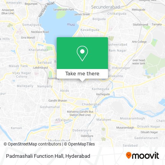Padmashali Function Hall map