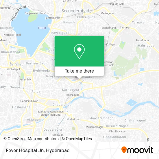 Fever Hospital Jn map