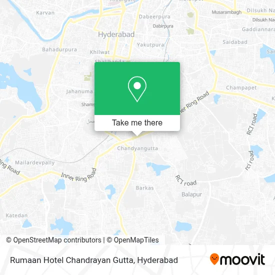 Rumaan Hotel Chandrayan Gutta map