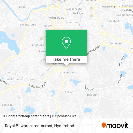 Royal Bawarchi restaurant map