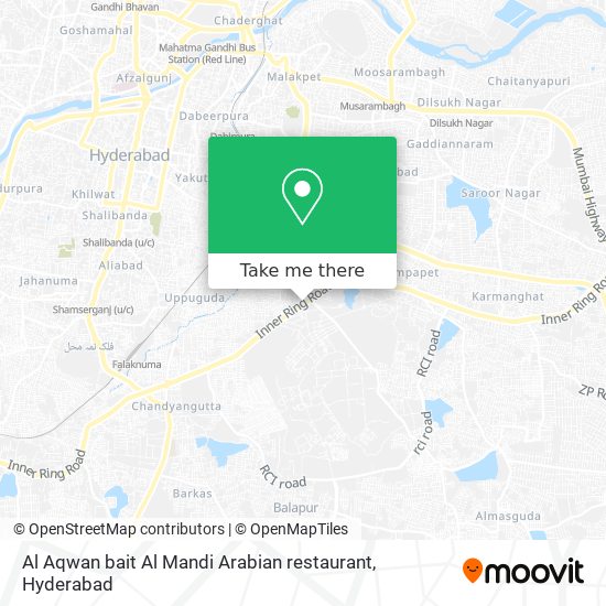 Al Aqwan bait Al Mandi Arabian restaurant map