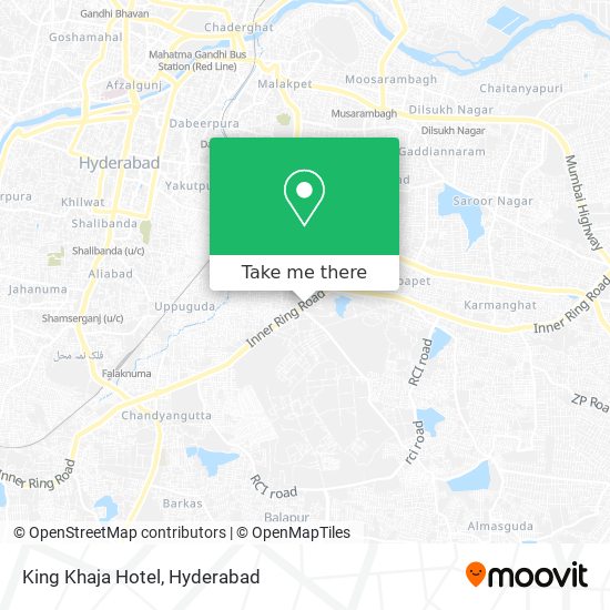 King Khaja Hotel map