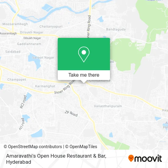 Amaravathi's Open House Restaurant & Bar map