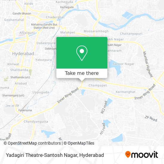 Yadagiri Theatre-Santosh Nagar map