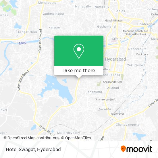 Hotel Swagat map