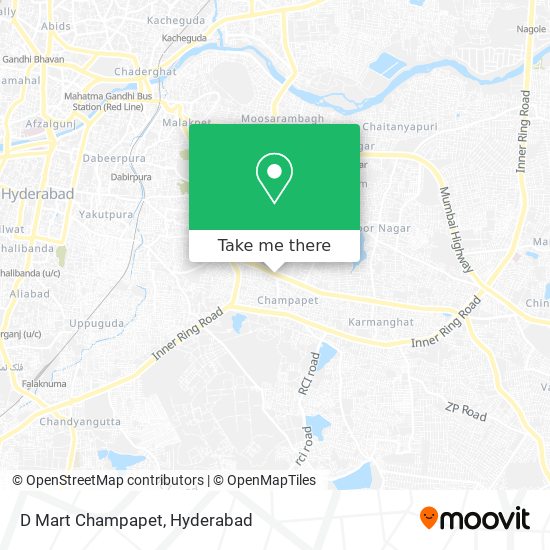 D Mart Champapet map