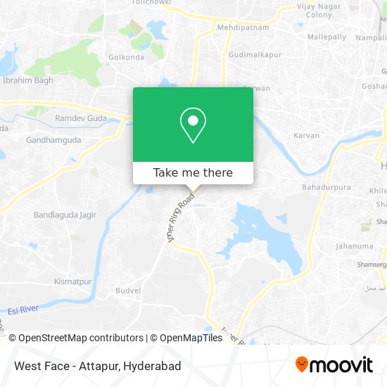 West Face - Attapur map