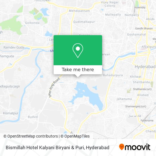 Bismillah Hotel Kalyani Biryani & Puri map