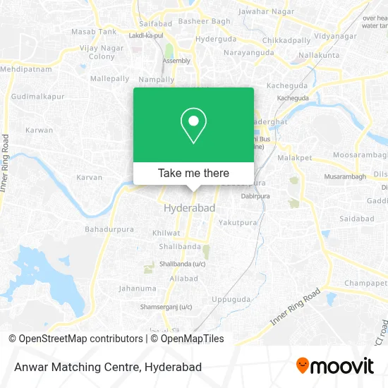 Anwar Matching Centre map