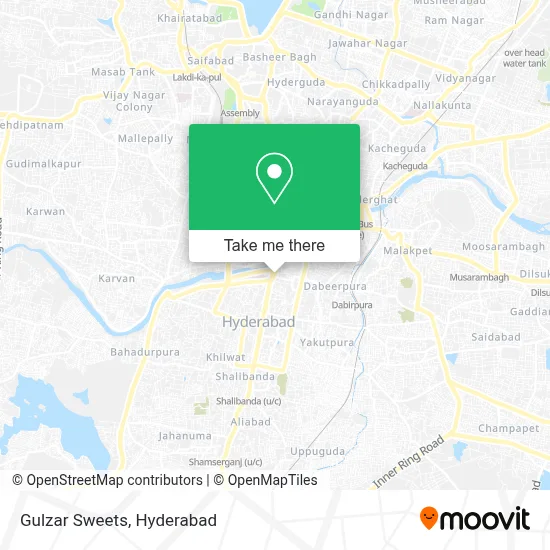 Gulzar Sweets map