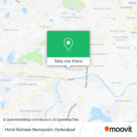 Hotel Rumaan Restaurant map