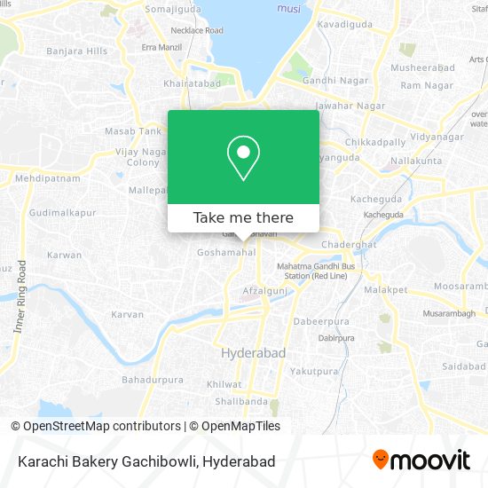 Karachi Bakery Gachibowli map
