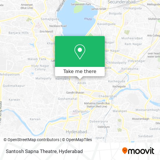Santosh Sapna Theatre map