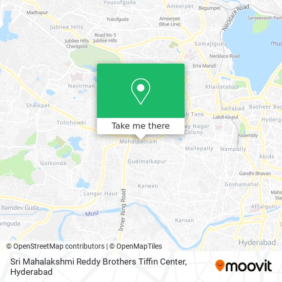 Sri Mahalakshmi Reddy Brothers Tiffin Center map