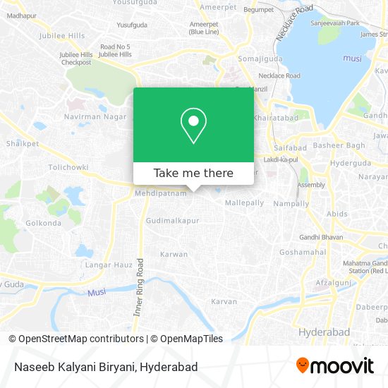 Naseeb Kalyani Biryani map