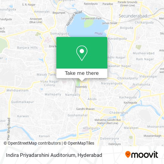 Indira Priyadarshini Auditorium map
