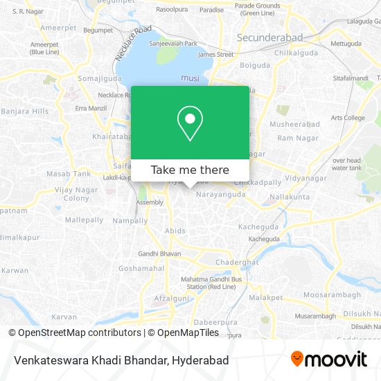 Venkateswara Khadi Bhandar map