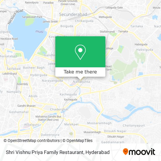 Shri Vishnu Priya Family Restaurant map