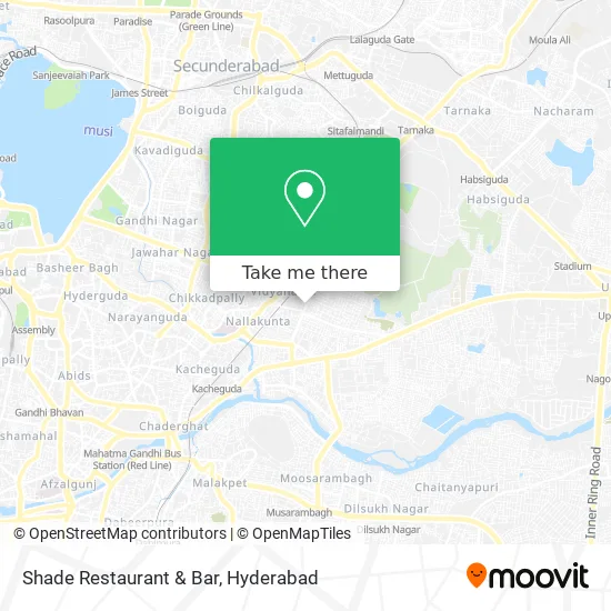 Shade Restaurant & Bar map