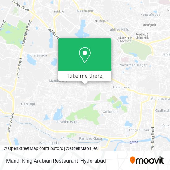 Mandi King Arabian Restaurant map