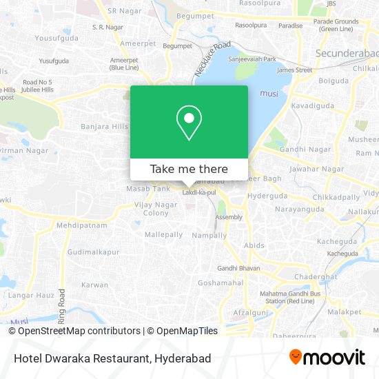 Hotel Dwaraka Restaurant map