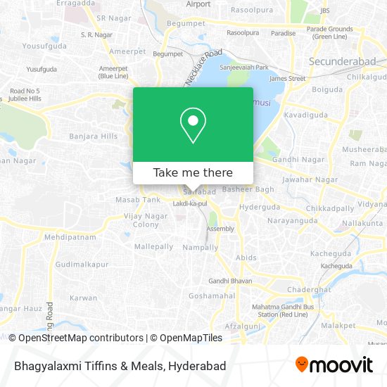 Bhagyalaxmi Tiffins & Meals map