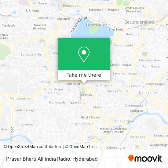 Prasar Bharti All India Radio map