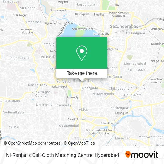 NI-Ranjan's Cali-Cloth Matching Centre map