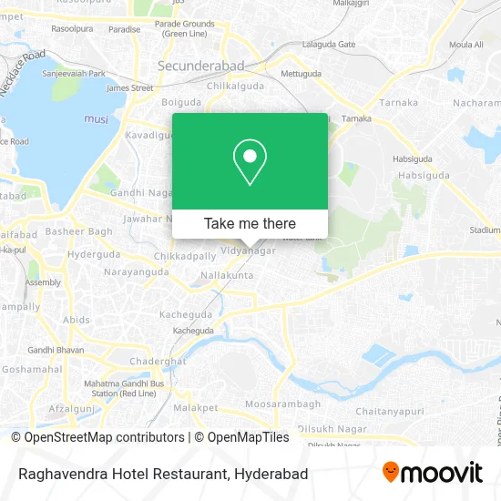 Raghavendra Hotel Restaurant map